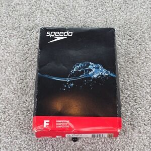 New Speedo Youth Superpro Back 1PC Swimsuit Navy Blue Competitive Swim 12/28